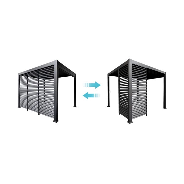 Panel Żaluzjowy Stały 93 cm - Pergola tarasowa MIRADOR Solid 80 i Basic 88 - Antracyt